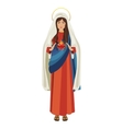 virgin mary design vector image