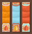 banners for autumn season vector image vector image