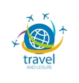 travel logo vector image