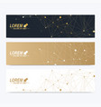modern set of banners geometric abstract vector image