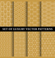 set of abstract line patterns vector image vector image