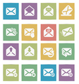 set of mail icons vector image vector image