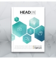 business brochure report design template vector image