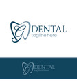 letter g tooth dental logo design vector image vector image
