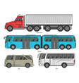 car body style outline public transport vector image