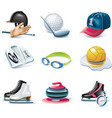 cartoon icons vector image vector image