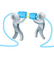 connecting business people vector image vector image