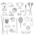 sports equipment digital stamps vector image