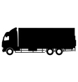 Army truck silhouette Royalty Free Vector Image