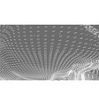 wireframe landscape on white background abstract vector image
