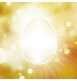 easter frane egg greeting card eps 10 vector image