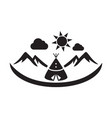 teepee tent vector image