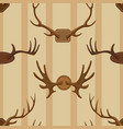 horn horned wild animal and deer vector image