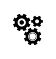 settings with additional gears icon vector image