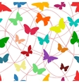 butterfly seamless pattern vector image