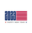 happy new year america flyer or poster with us vector image vector image