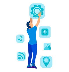 Creative process icons Royalty Free Vector Image