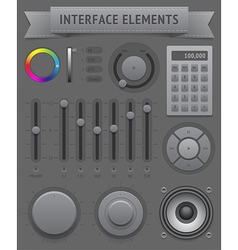 User interface elements Royalty Free Vector Image