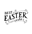easter hand drawn lettering vector image