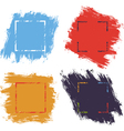 ink brush strokes color vector image