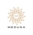 medusa mandala logo icon vector image vector image