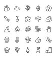 nature and ecology line icons 2 vector image vector image