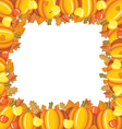 pumpkin apple frame vector image