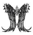 fleur de lis wing emblem vector image vector image