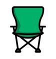 icon fishing folding chair vector image