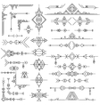 collection of geometric art design elements vector image vector image