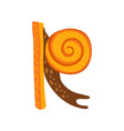 letter r autumn font abc thanksgiving alphabet vector image vector image