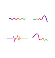 sound wavepulse logo icon vector image