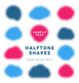 abstract halftone shapes vector image vector image