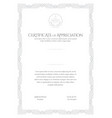 certificate template diploma of modern design vector image