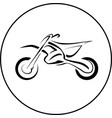 sport motorcycle bike vector image