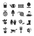 gardening icons set vector image