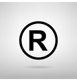 registered trademark sign vector image