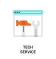 tech service icon vector image vector image