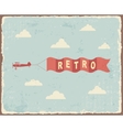 vintage typography background vector image