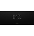 black friday sale banner poster logo golden vector image vector image
