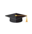 graduation cap - concept icon in flat graphic vector image vector image