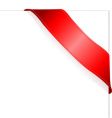 Empty red ribbon isolated Royalty Free Vector Image