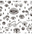 seamless pattern with groove psychedelic food vector image