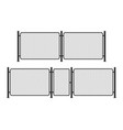 fence wire metal chain link prison barrier vector image
