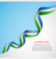 banner in white and blue colors waving vector image vector image