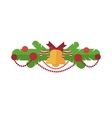 christmas design template card background vector image