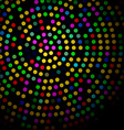 colorful bright abstract halftone design element vector image