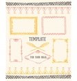set of frames with place for your text vector image
