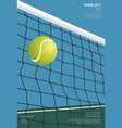 tennis championship poster vector image vector image