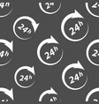 around clock seamless pattern vector image